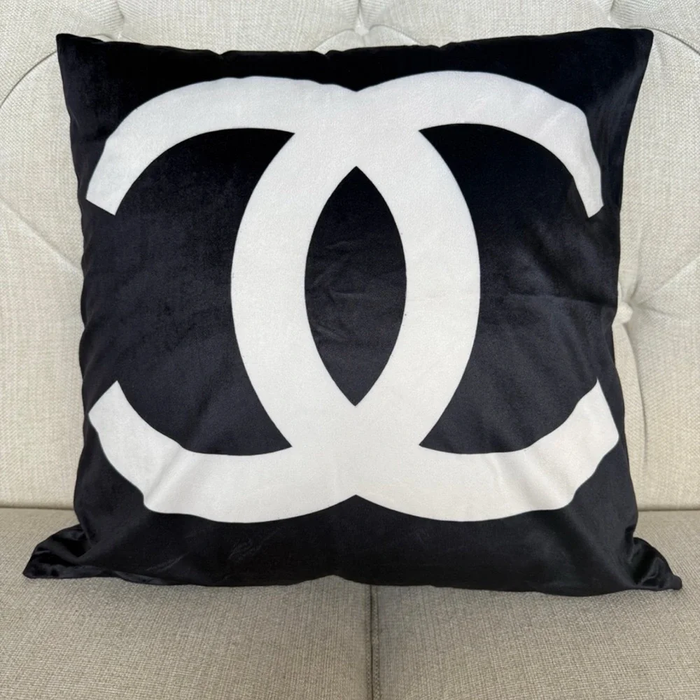 NEW Black and White Accent Pillow
